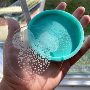 Mouse silicone mold for resin art 3 1/2 inch round