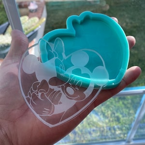 Mouse heart silicone mold for resin art