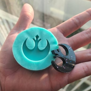 VERY SHINY rebel logo silicone mold for resin