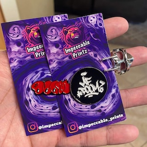 MF DOOM 2 pin 1 ring set w/2 free stickers