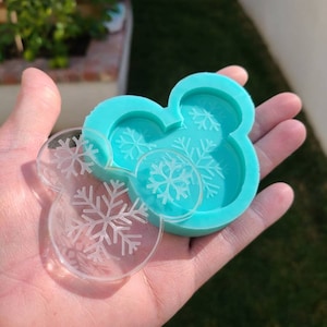 mouse Christmas snowflake silicone mold