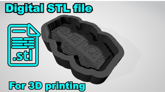 B-juice silicone mold BLANK with Housing STL 3D file for 3D printing