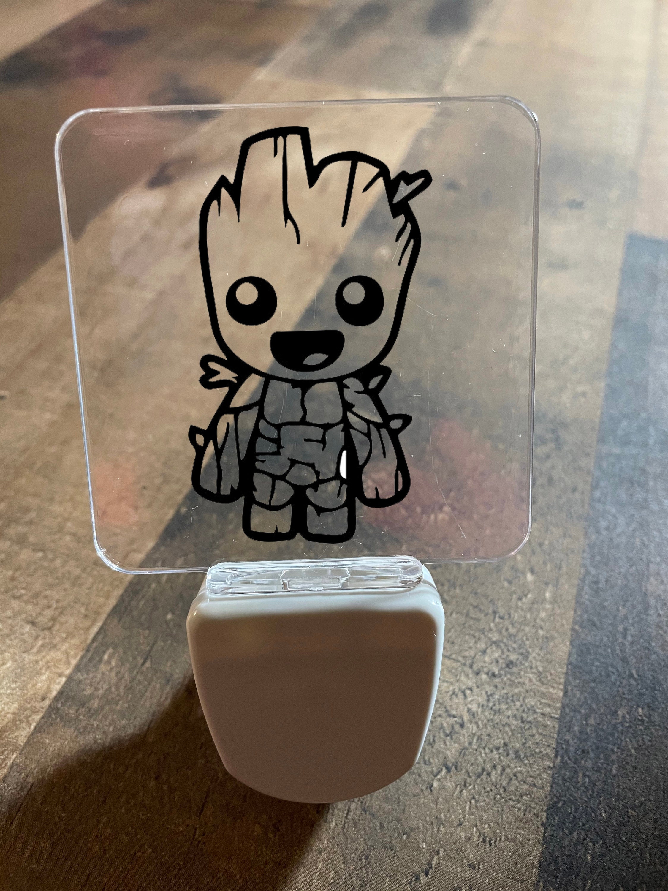Groot Themed Night Light Personalized Nightlight Kids Room Etsy