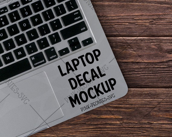 Download Free Dark Wood Trackpad Laptop Decal Mockup Laptop Mockup ...