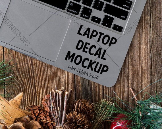 Christmas Trackpad Laptop Decal Mockup Laptop Mockup Decal Mockup
