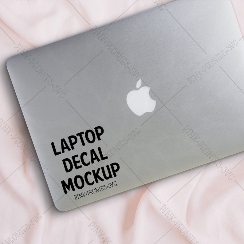 Download Pink Cover Laptop Decal Mockup Laptop Mockup Decal Mockup ...