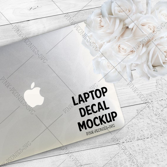 Roses And Lace Cover Laptop Decal Mockup Laptop Mockup Decal Etsy