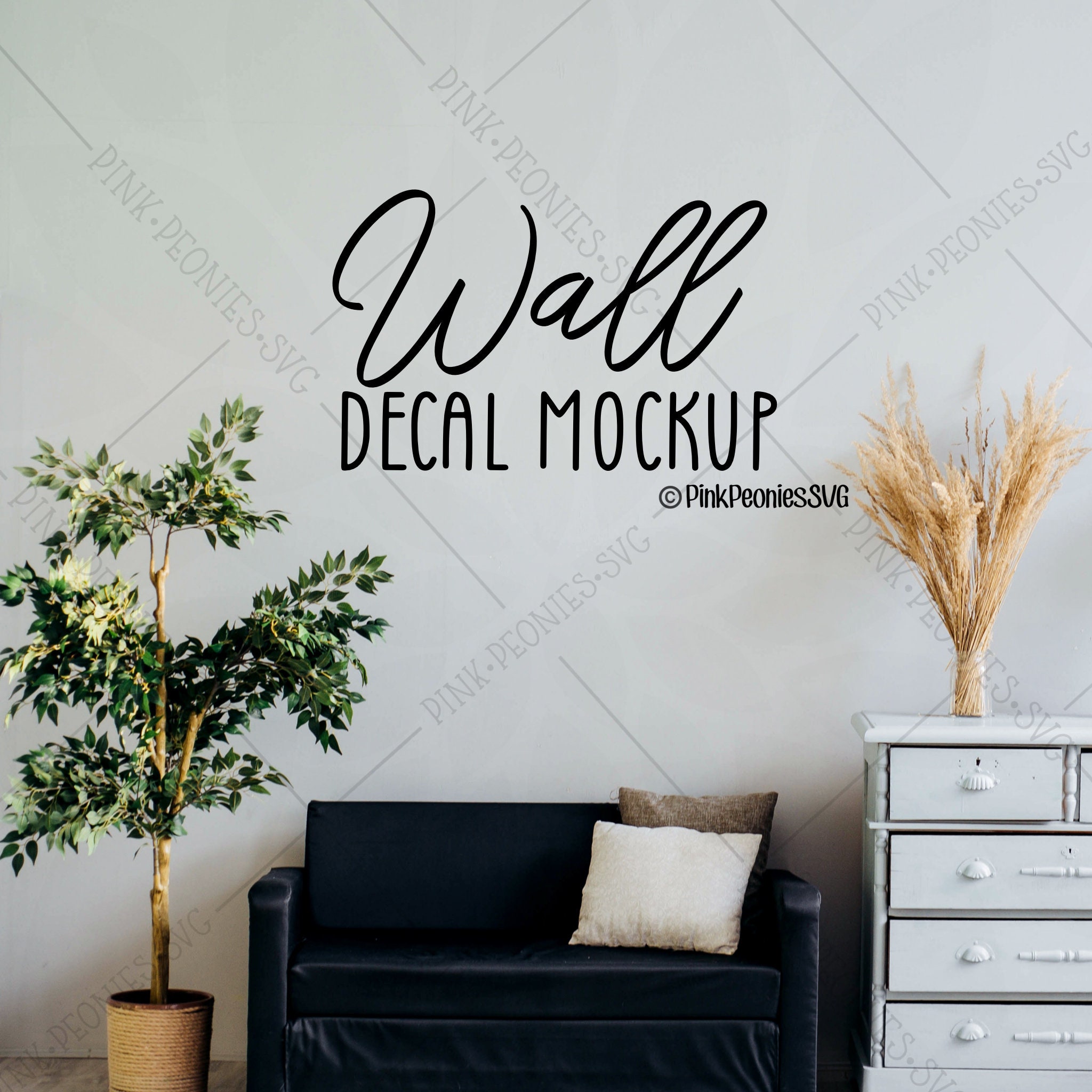 Download Wall Decal Mockup Wall Decal Wall Sticker Mockup Wall Etsy