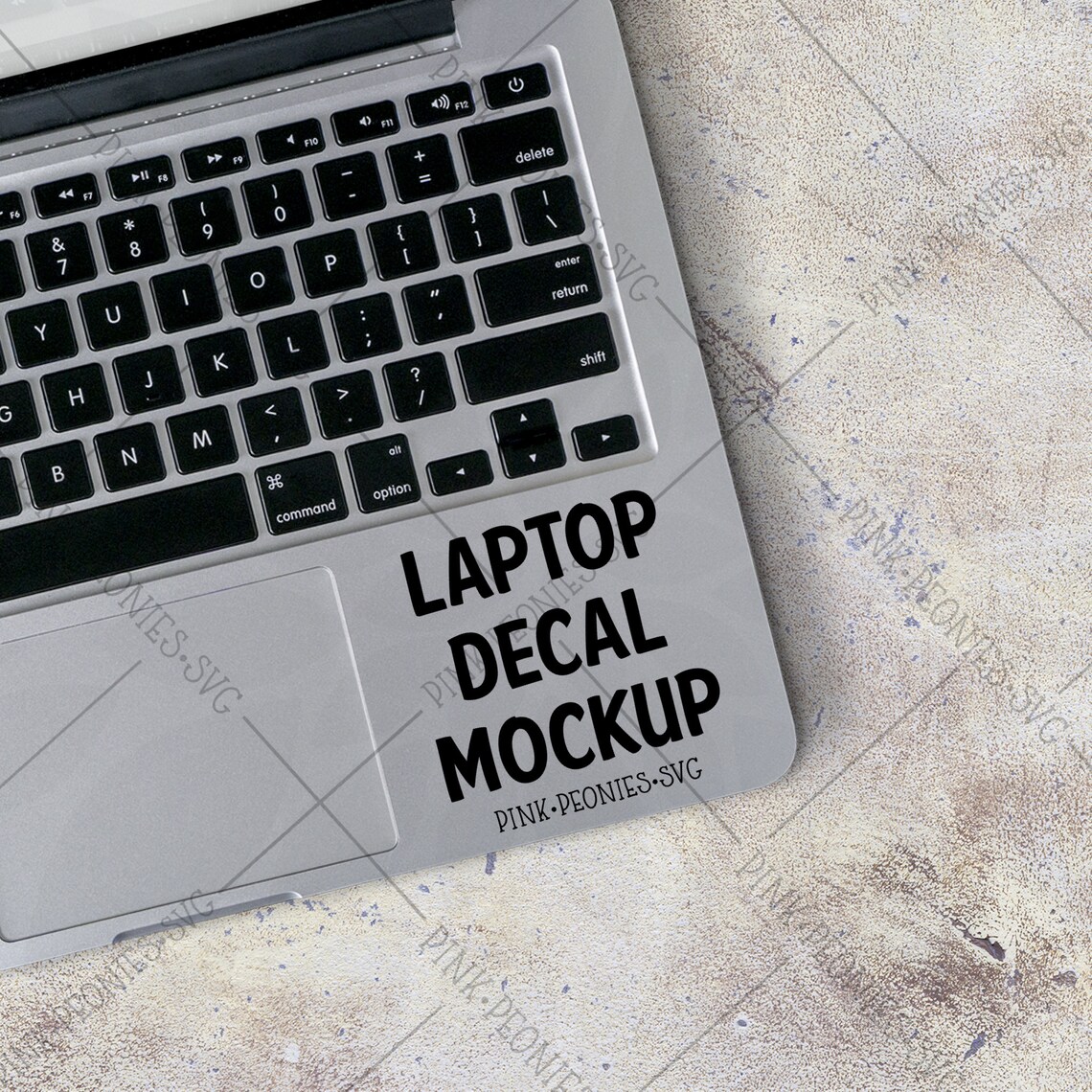 Download Trackpad Laptop CalcomanÃa Mockup Mockup portátil Decal | Etsy