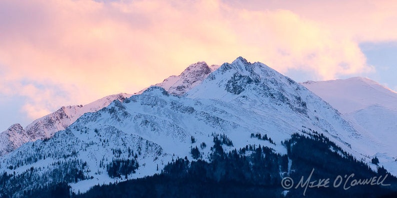 Electric Peak Sunset Photographic Print Yellowstone Fine Art Mountain Photography image 1