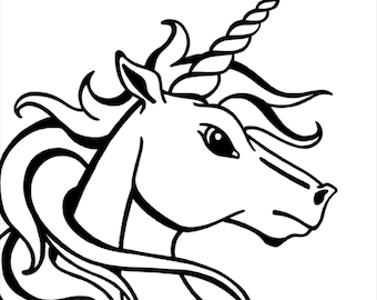 Unicorn Coloring Page