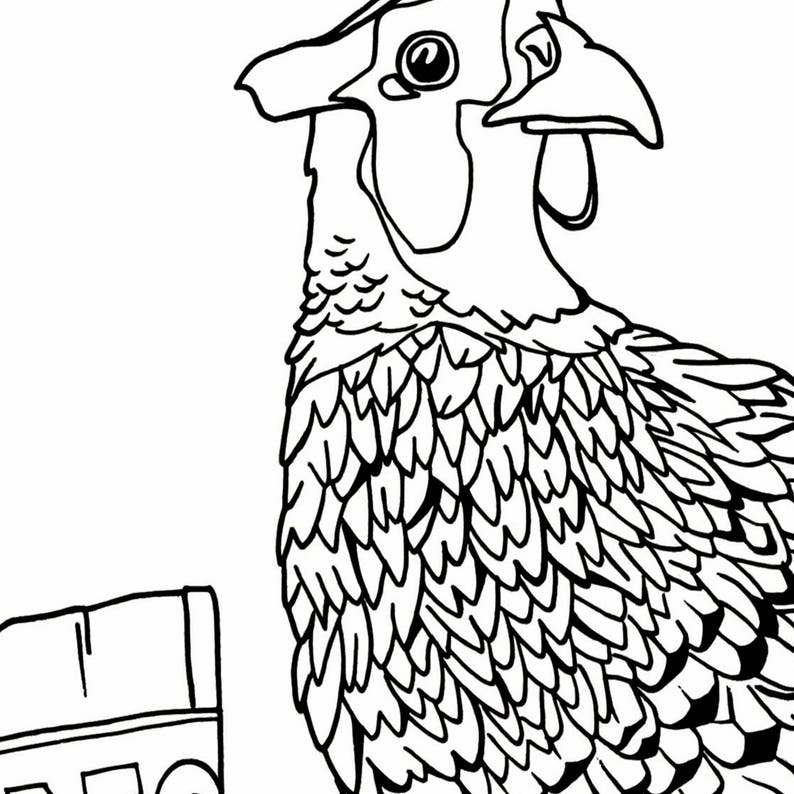 Ring-Necked Pheasant Coloring Page image 2