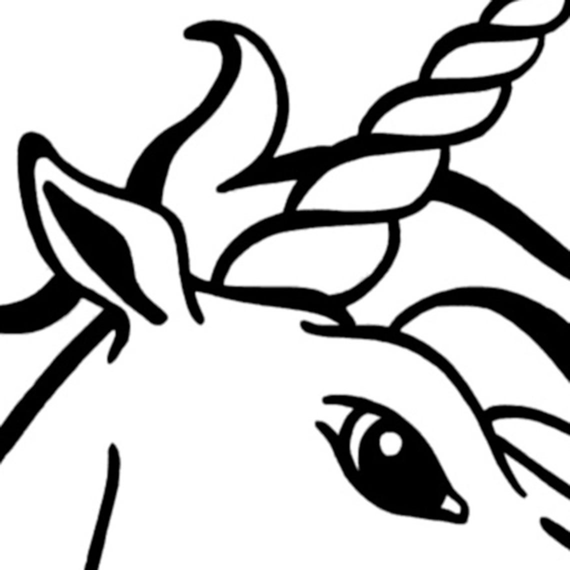 Unicorn Coloring Page - Etsy