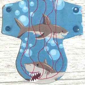 Digital Embroidery Files - CSP Cloth Sanitary Pads - Waves Design 7.75" - 11.75"