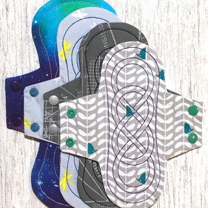 Digital Embroidery Files - CSP Cloth Sanitary Pads - Double Infinity Design 7.75" - 11.75"