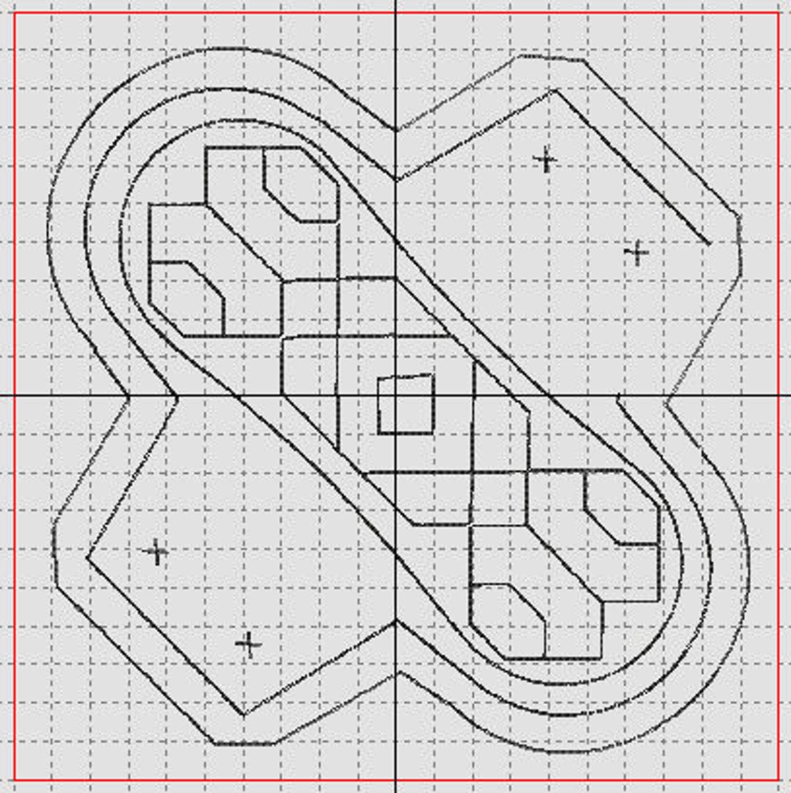 Digital Embroidery Files CSP Cloth Sanitary Pads Geometric Etsy