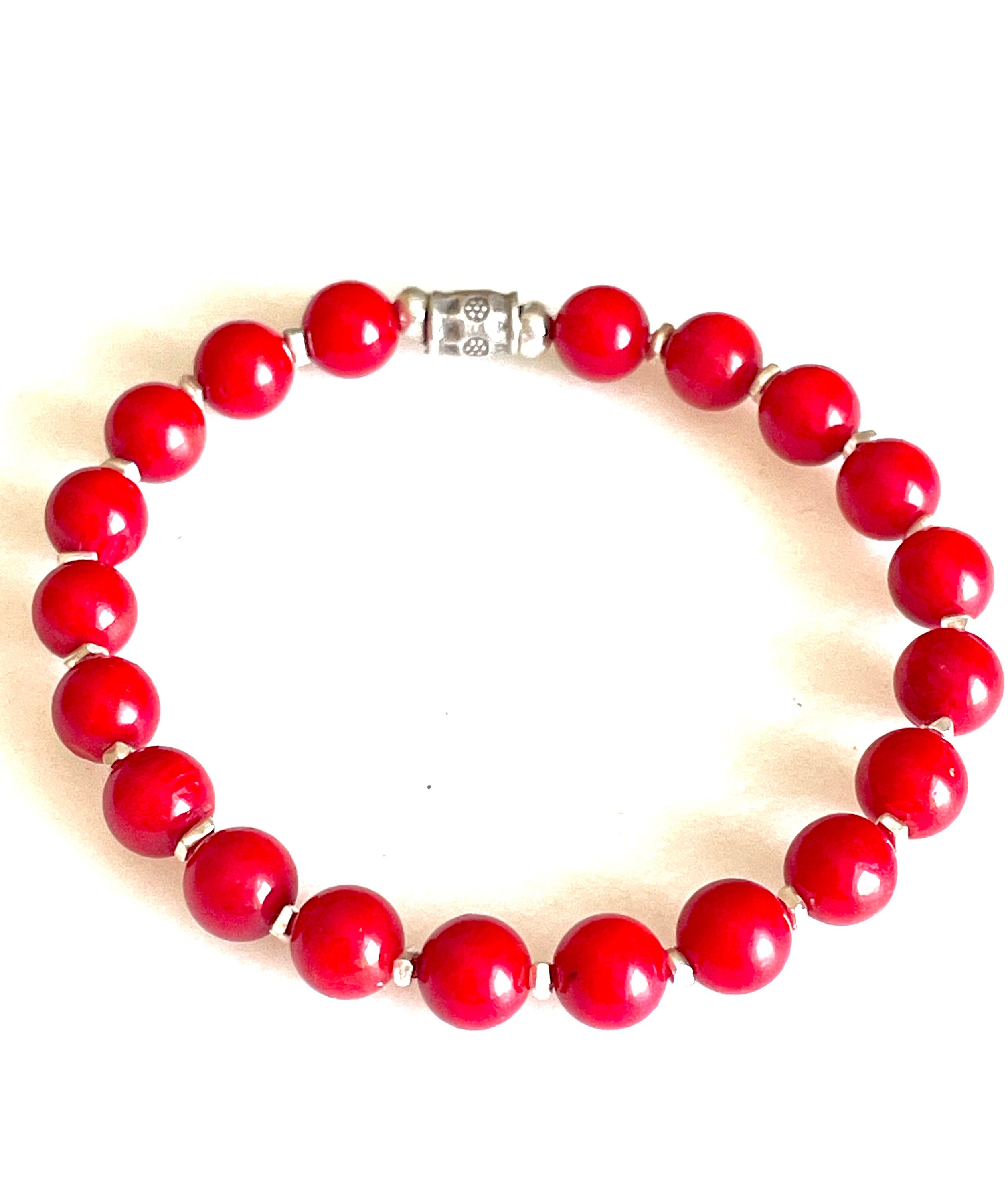 美品‼︎ 【NEEDLES】BRACELET - RED CORAL ニードルス NEEDLES（ニードルス）