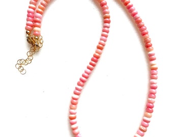 Gargantilla de concha de reina rosa, collar de concha marina, concha de caracola genuina, vermeil de oro, plata de ley, playa, novia.