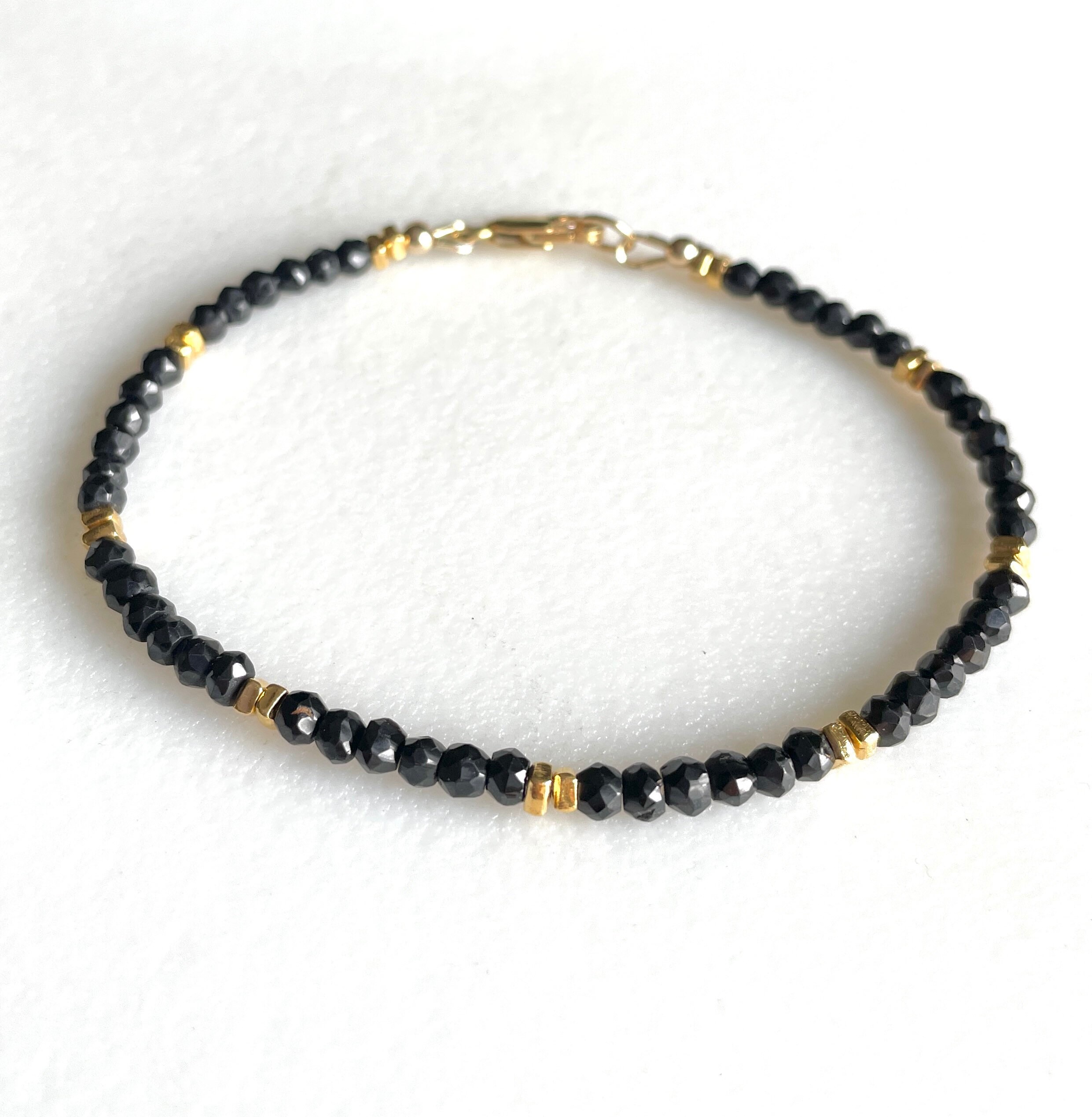 Amazon.com: 6mm Black Spinel Bracelet, Black Spinel Stacking Bracelet,  Spinel Gemstone Bracelet, Mens Bracelet, Womens Yoga Mala Beads, Spinel  Jewelry : Handmade Products