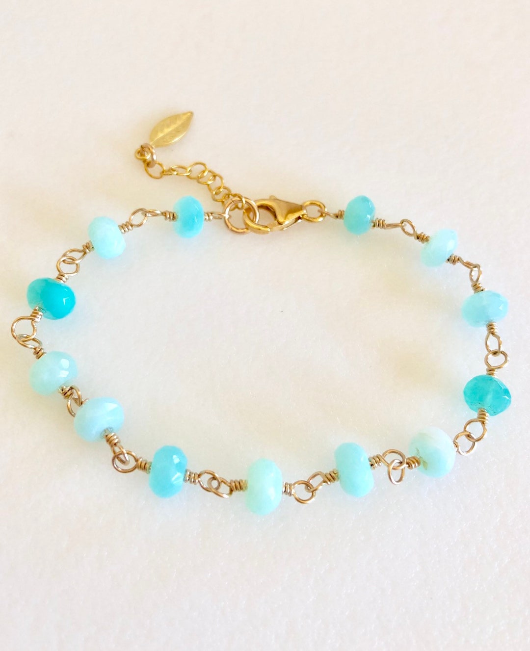 Pulsera de ópalo azul peruano, ópalos azules peruanos naturales sin ...