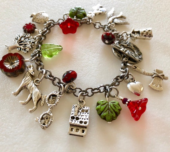 Little Red Riding Hood Charm Bracelet Story Bracelet Fairy Tale