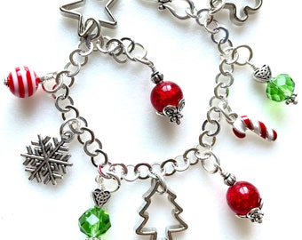 Christmas Cookie Bracelet, Cookie Cutter Bracelet, Making Cookies, Family Cookie Tradition, Holiday Baking Charm Bracelet