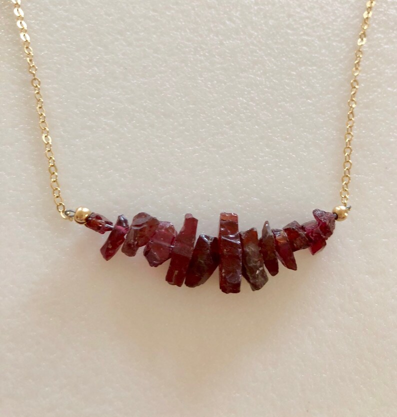 Collier Argent Sterling Grenat & Tourmaline - Fait Main - Neuf Avec Étiquette