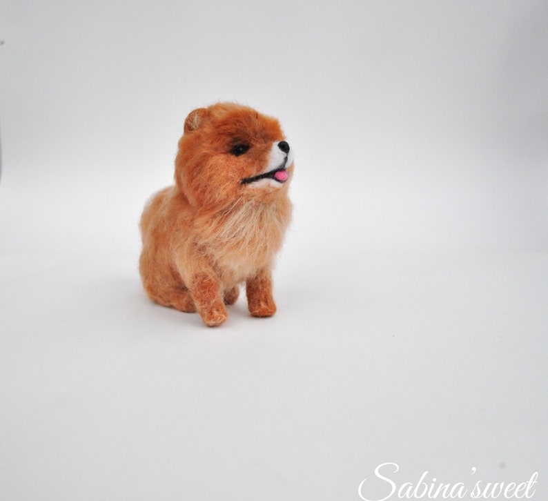 Needle felted animal dog miniature custom dog figurine replica pet loss gift