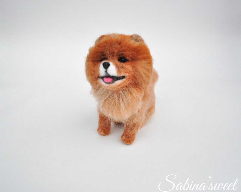 Needle felted animal dog miniature custom dog figurine replica pet loss gift