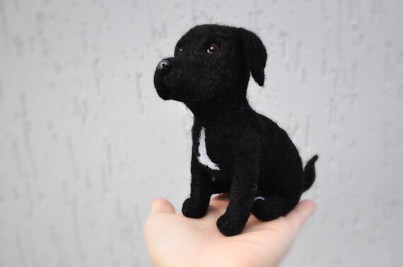 Needle Felted Cane Corso Dog Sculpture Miniature Toy Dog Replica Cane Corso Dog Statue Wool Dog Toy Figurine Dog Realistic Pet Loss Gift