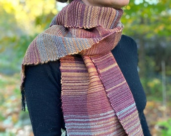 Autumn Ironwood- Hand Woven Scarf