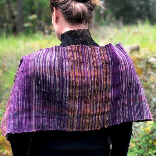 Shops Aubergine- Hand Woven Scarf