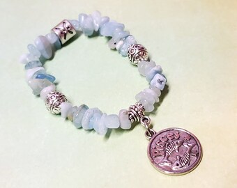Sternzeichen Armband - Fische Schmuck - März Geburtsstein - März Geburtsstein Armband - Astrologie Armband - Fische Armband - Fische Schmuck
