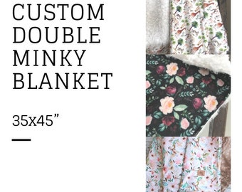 Custom Double Minky Baby Blanket