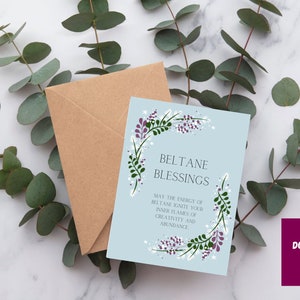 Beltane Blessings Card | Pagan Greeting Card
