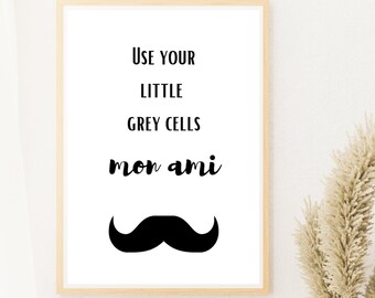 Agatha Christie Hercule Poirot \u2013 Little Grey Cells W png bundle Agatha Christie Hercule Poirot \u2013 Little Grey Cells W file print