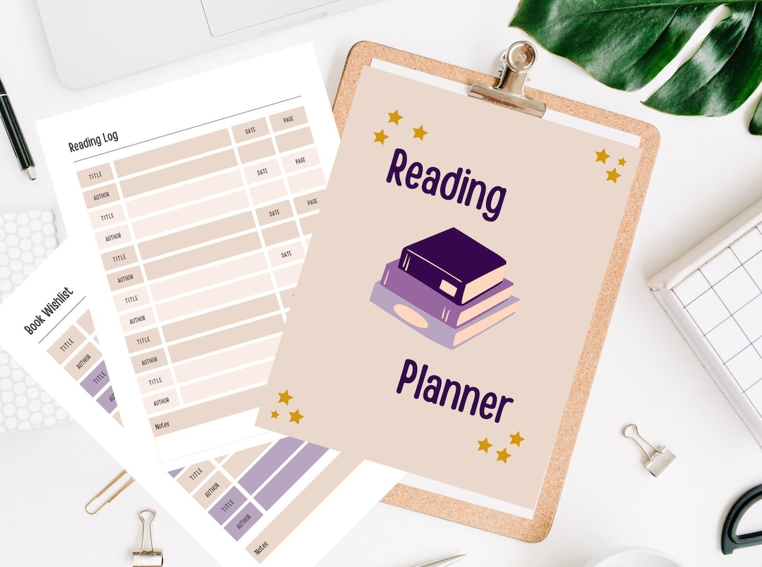 Reading Planner, Printable Reading Log Planner Pack, Magic Themed Book ...