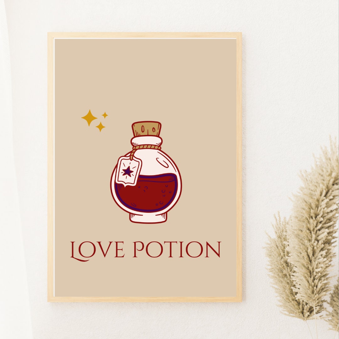 Love Potion Art Print, Magic Potion Print - Etsy