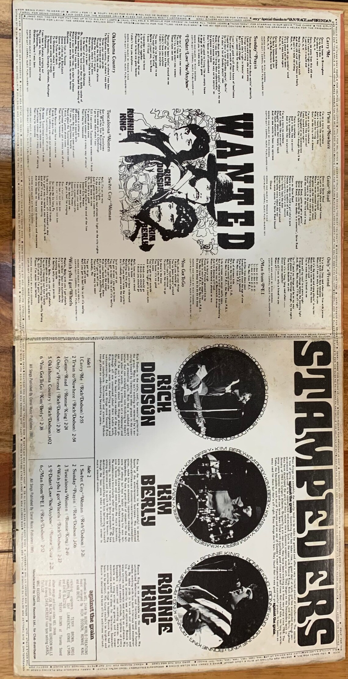 Vintage 1971 Stampeders Against the Grain Album Used Etsy