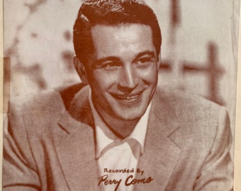 Vintage Sheet Music of Catch A Falling Star, originally recorded by Perry Como