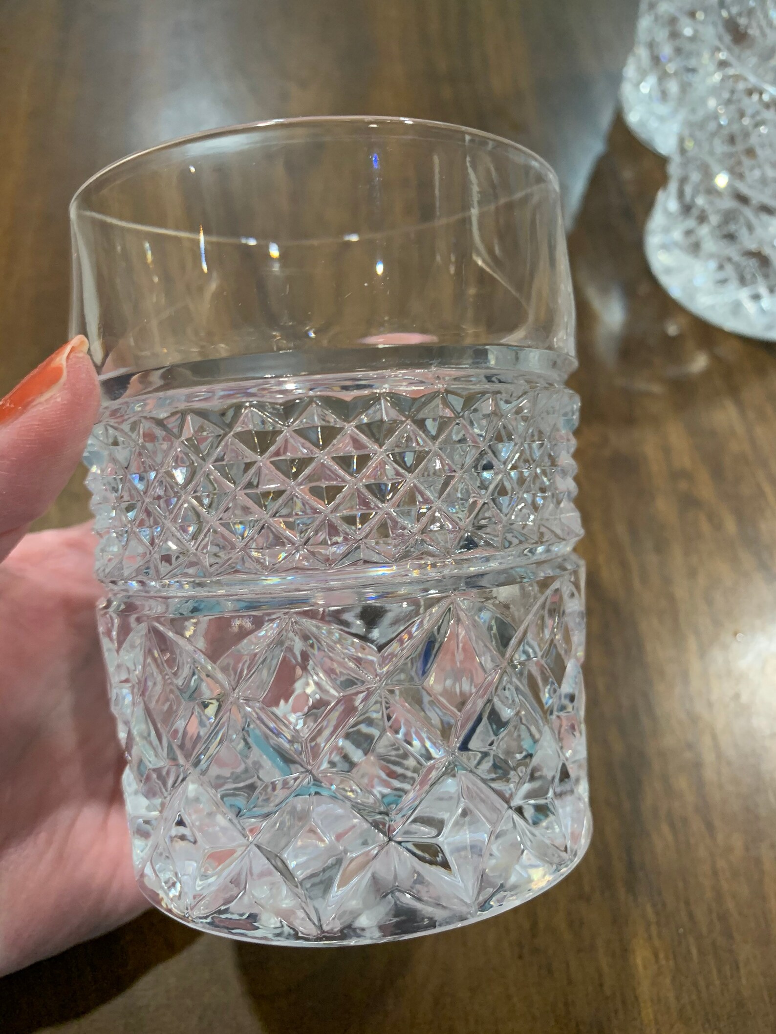 Heavy Bohemian Crystal 8 oz Whiskey Glasses pair of two Etsy