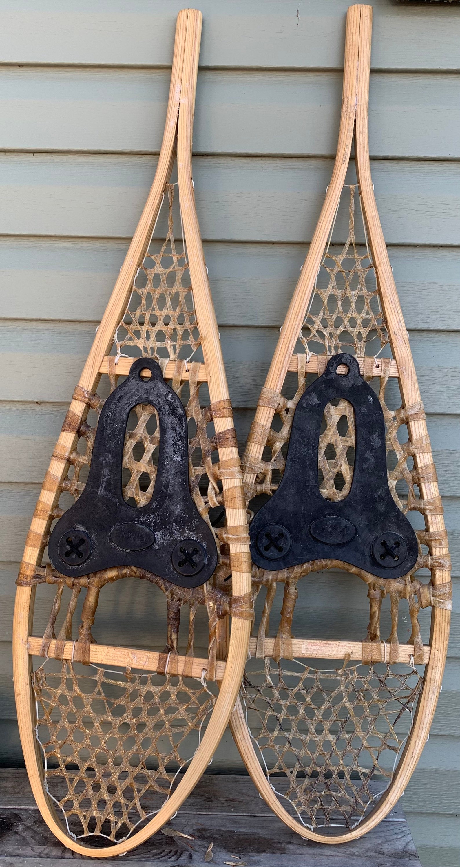 Authentic Vintage Rawhide Snow Shoes 12 X 42 Etsy