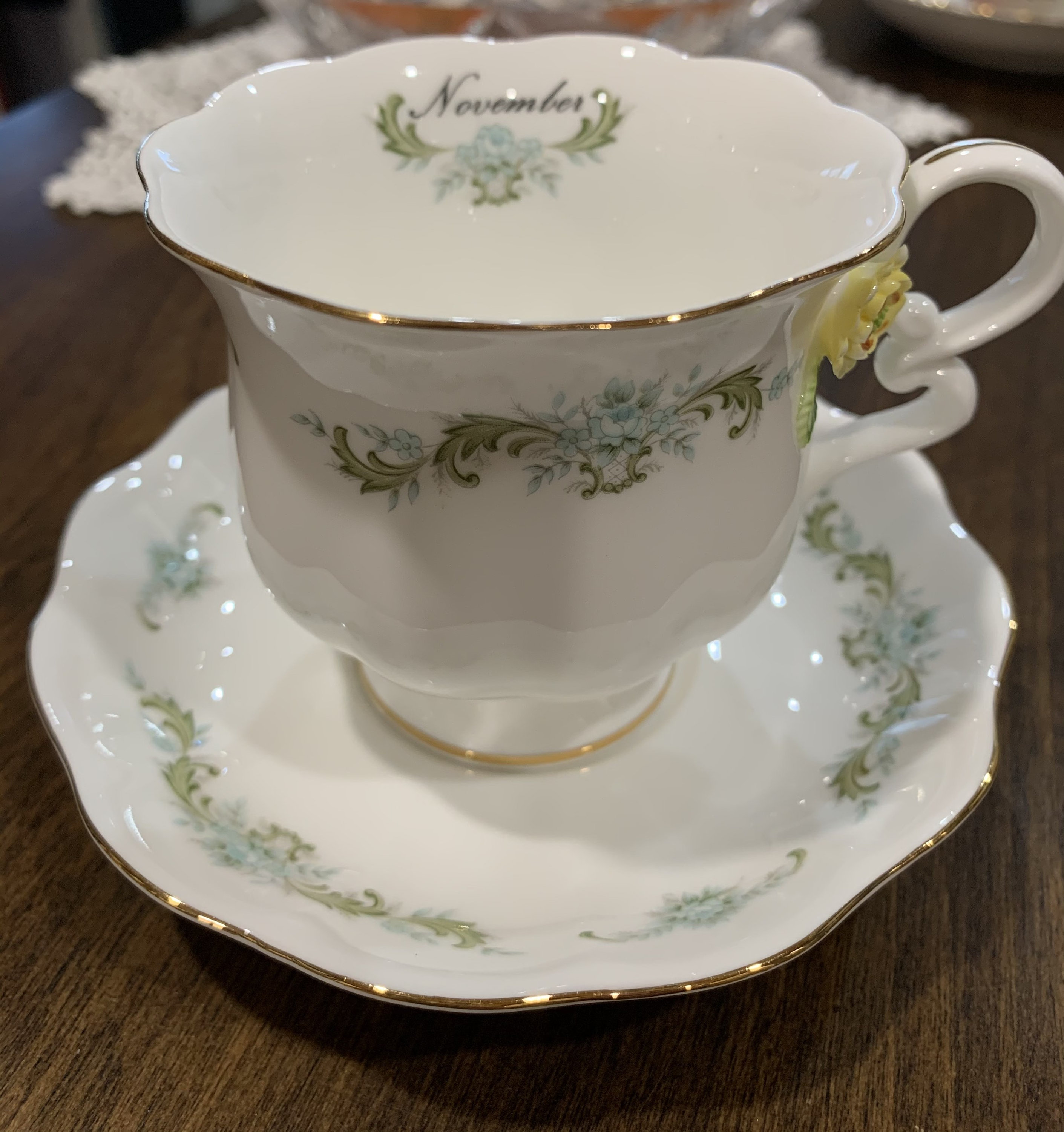 Maruri Masterpiece Fine Bone China Cup y Saucer Noviembre Etsy España