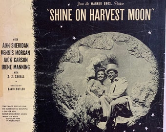 Vintage Sheet Music of Shine On Harvest Moon