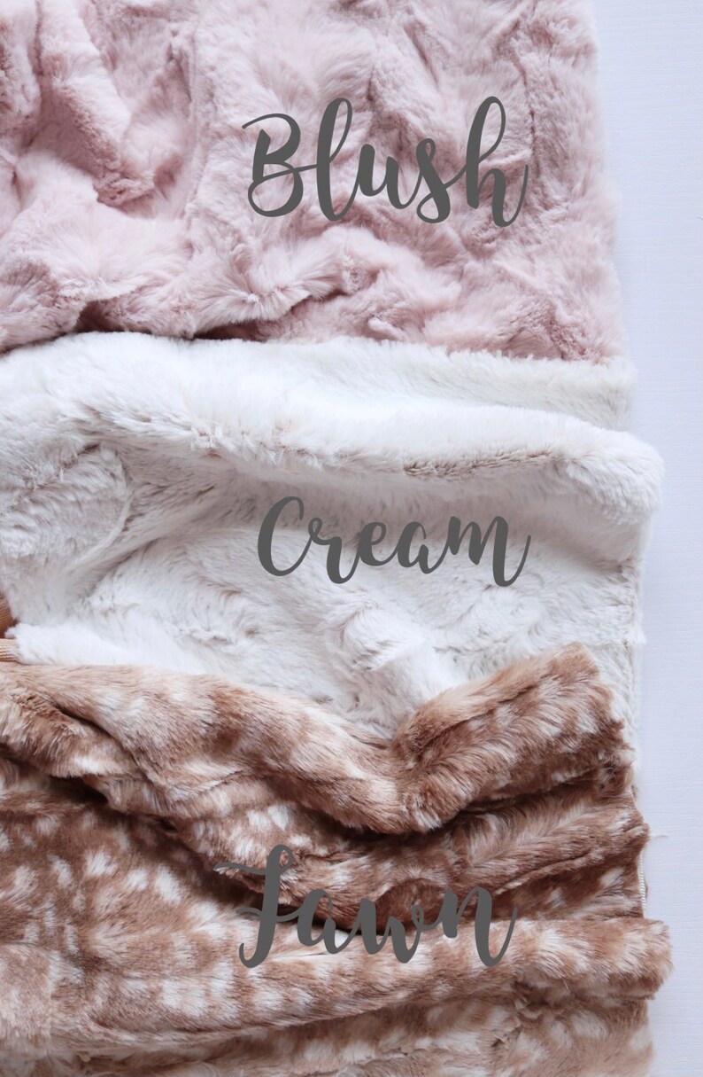 Security Blanket Baby Girl Blanket Wooden Teether Deer Etsy