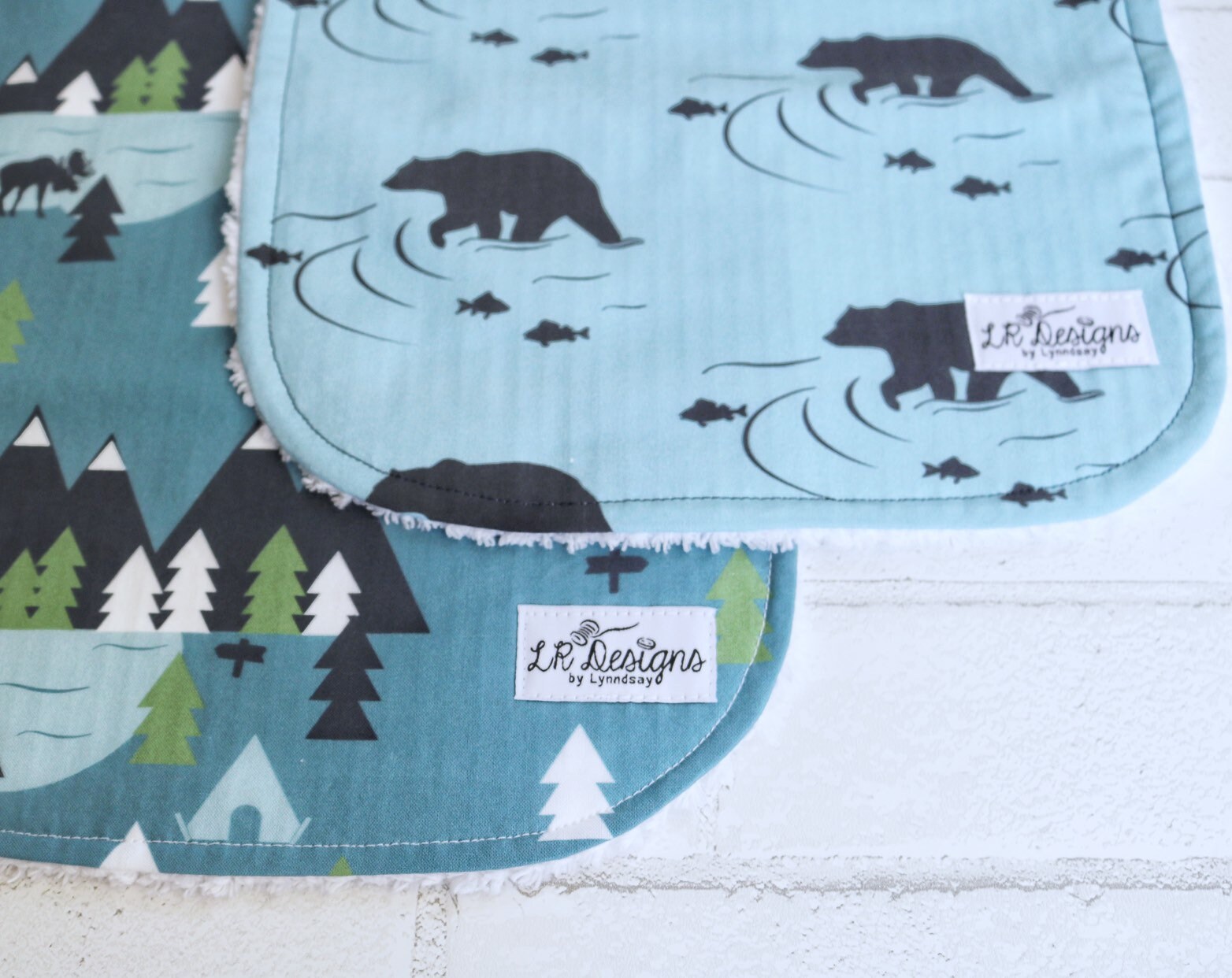 Burp Cloths Bears Baby Boy Burp Rags Woodland Burping Etsy Singapore