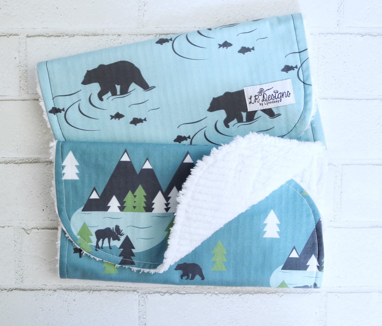 Burp Cloths Bears Baby Boy Burp Rags Woodland Burping Etsy Singapore
