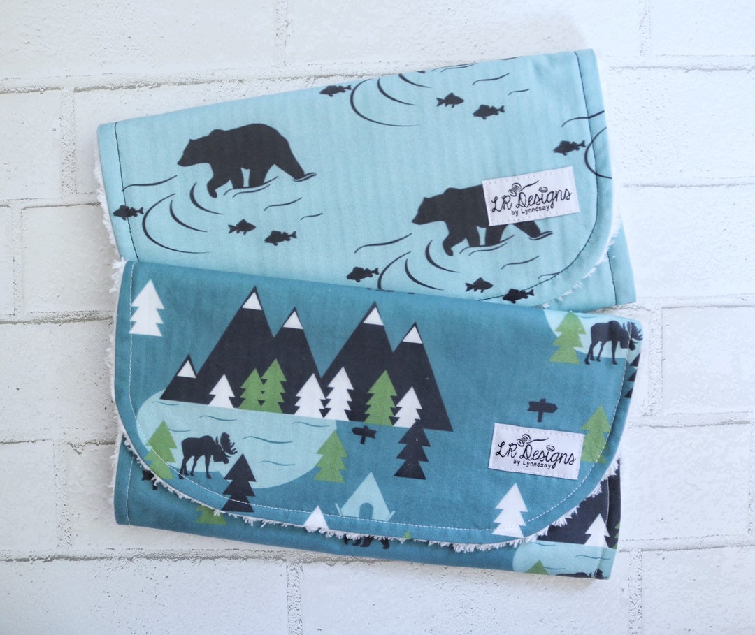 Burp Cloths Bears Baby Boy Burp Rags Woodland Burping Etsy Singapore