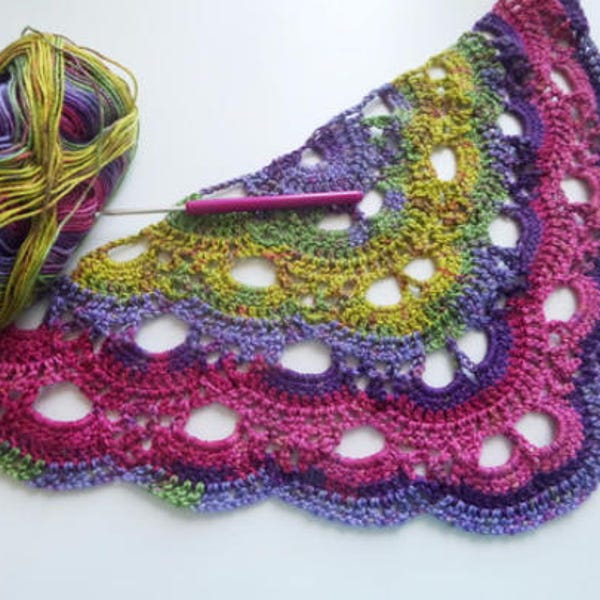 INSTANT DOWNLOAD Shell/Fan/Virus Blanket and Shawl crochet pattern.2 for the price of 1!!!