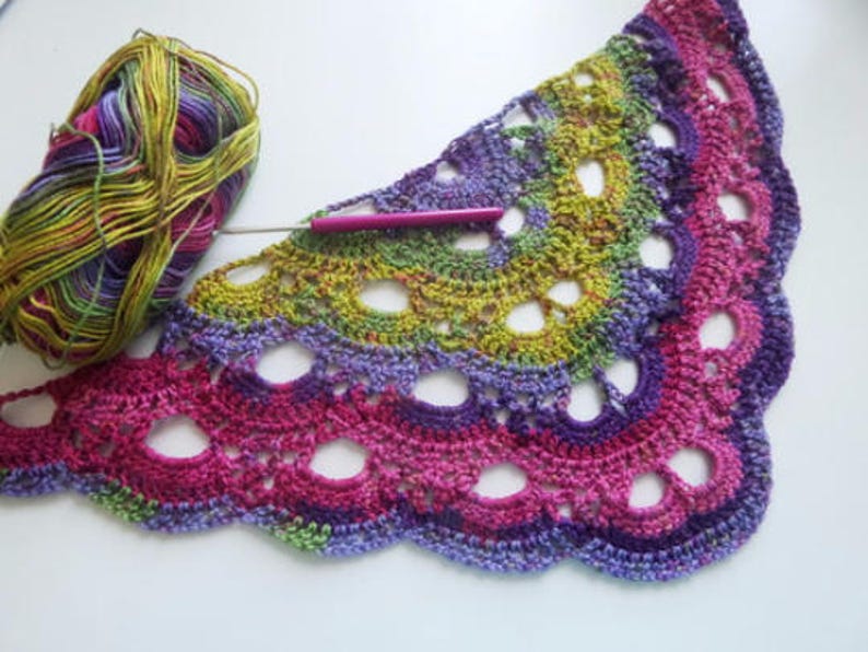 INSTANT DOWNLOAD Shell/Fan/Virus Blanket and Shawl crochet pattern.2 for the price of 1 image 1